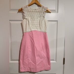 Lilly Pulitzer Pink and White Kids Dress